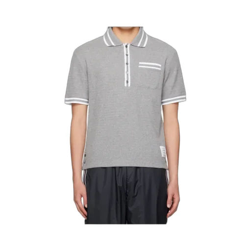 Pointelle Cotton Polo Shirt