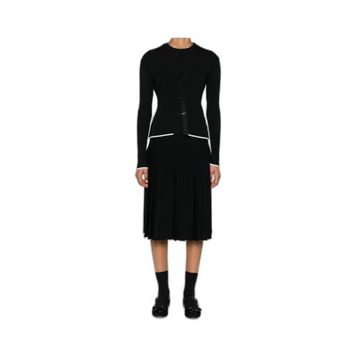 Ribbed Wool-Blend Cardigan