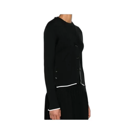 Ribbed Wool-Blend Cardigan