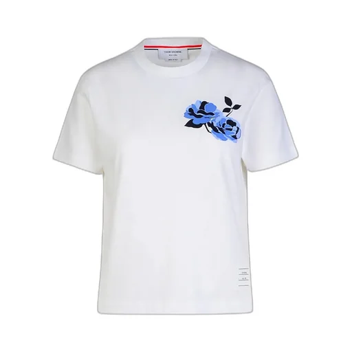 Rose Printed Crewneck T-Shirt