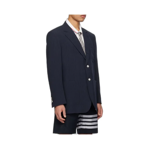 Single Breasted Seersucker Blazer