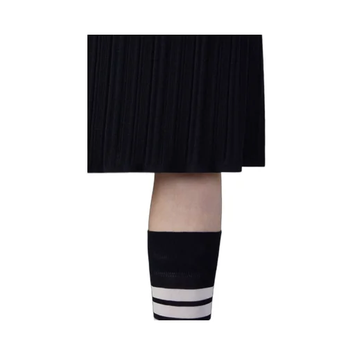 Plissé Virgin Wool Midi Skirt