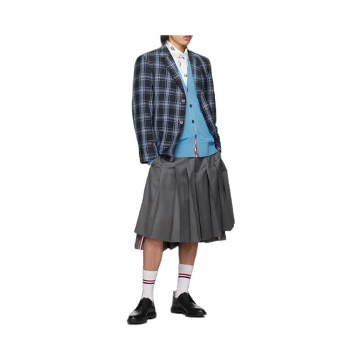 Checked Virgin Wool Blend Blazer