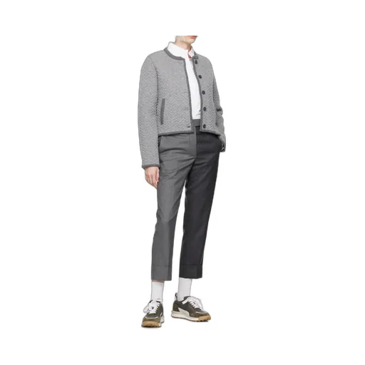 Colour-Block Tapered-Leg Trousers