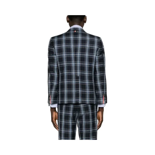 Checked Virgin Wool Blend Blazer