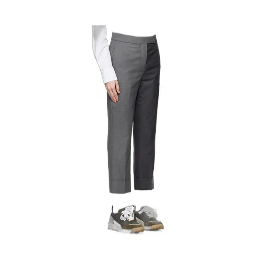 Colour-Block Tapered-Leg Trousers