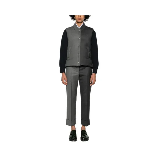 Colour-Block Tapered-Leg Trousers