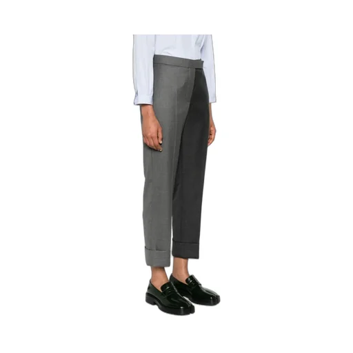 Colour-Block Tapered-Leg Trousers