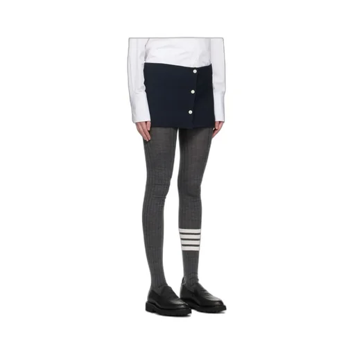 Button Short Skirt