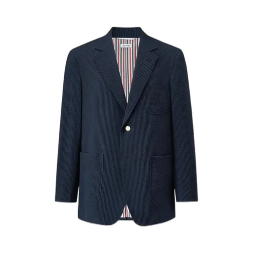 Striped Seersucker Blazer