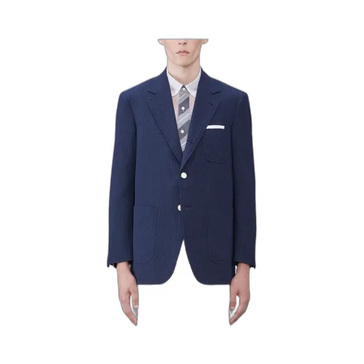 Striped Seersucker Blazer