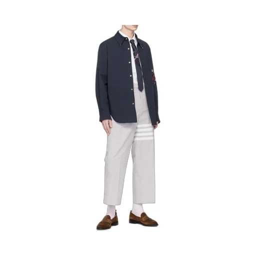 Long-Sleeved Lapel Shirt