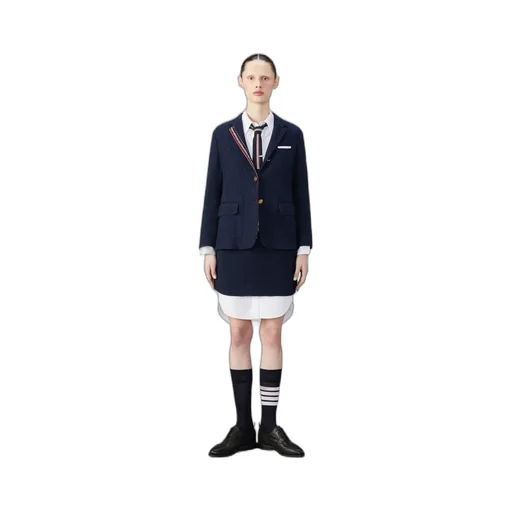 Rwb-Striped Tweed Shirt Jacket