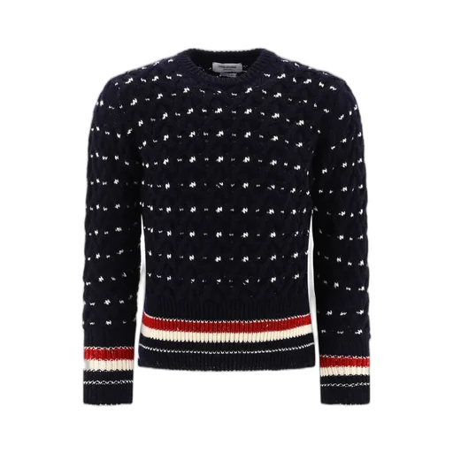 Crewneck Cable-Knit Sweater