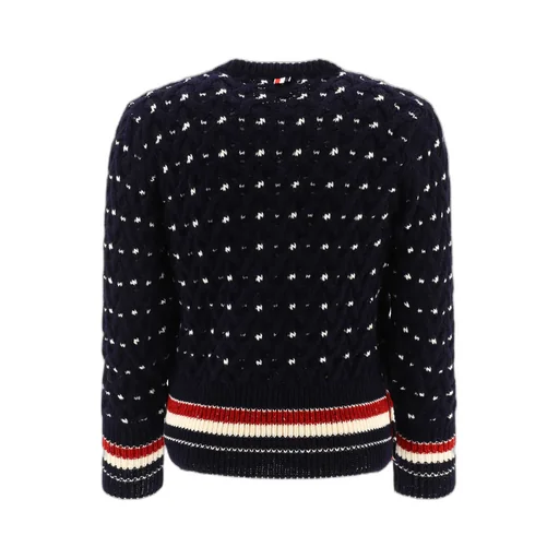 Crewneck Cable-Knit Sweater