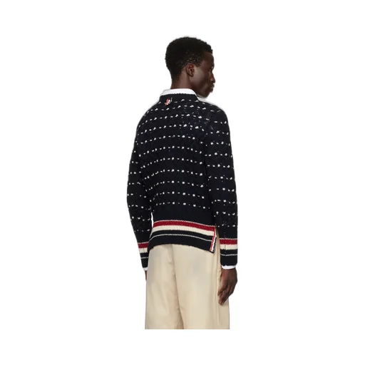 Crewneck Cable-Knit Sweater
