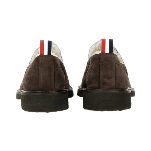 Shearling-Lined Penny Loafers