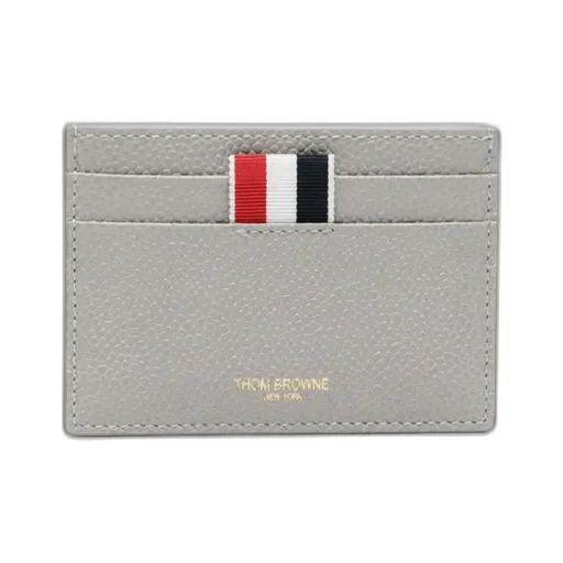 Whale-Appliqué Pebbled Cardholder