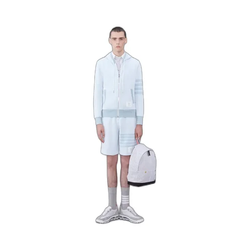 4-Bar Striped Drawstring Shorts