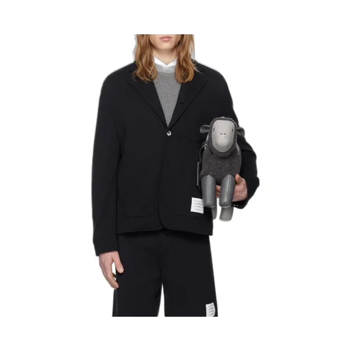 Logo Patch Single-Breasted Blazer