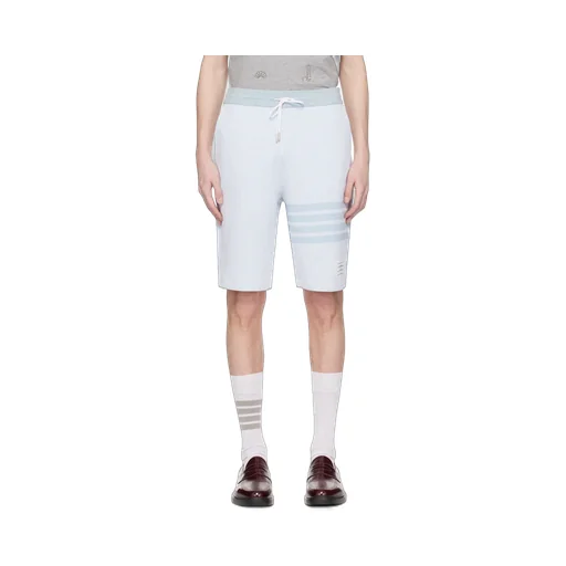 4-Bar Striped Drawstring Shorts