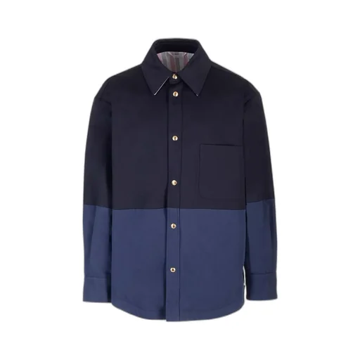 Two-Toned Button-Up Jacket