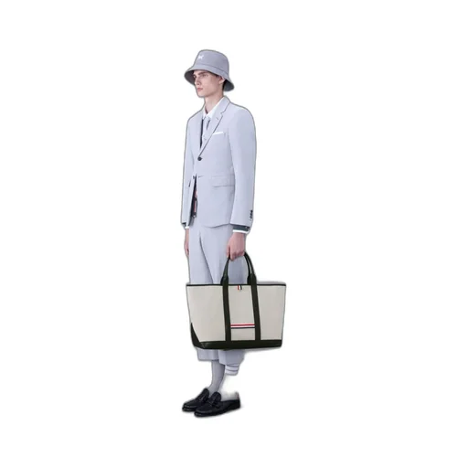 Medium Rwb Stripe Top Handle Bag