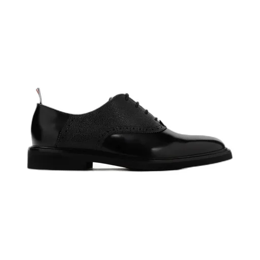 Saddle Round Toe Lace-Up Shoes