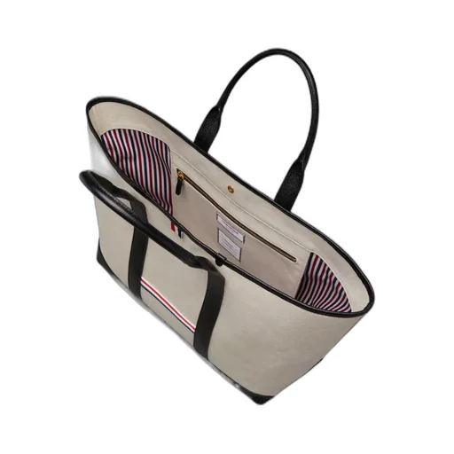 Medium Rwb Stripe Top Handle Bag
