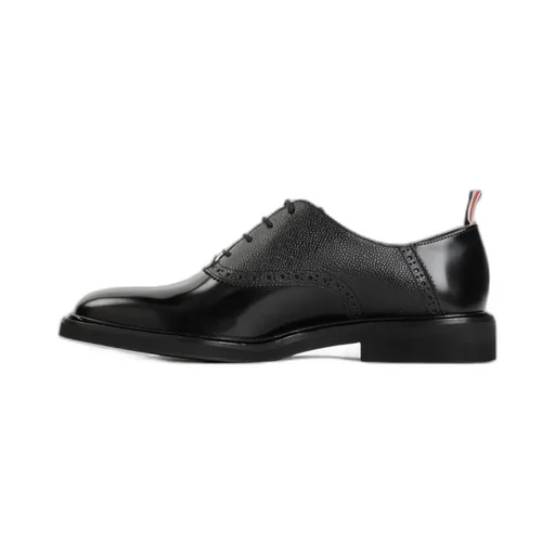 Saddle Round Toe Lace-Up Shoes