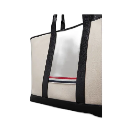 Medium Rwb Stripe Top Handle Bag