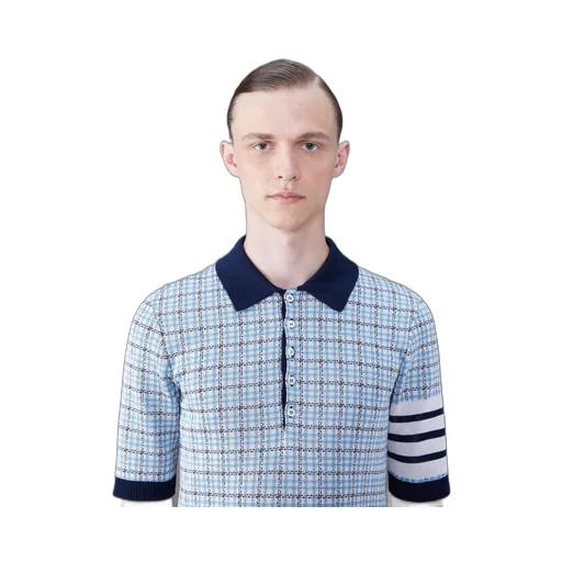 Check Jacquard Polo Shirt