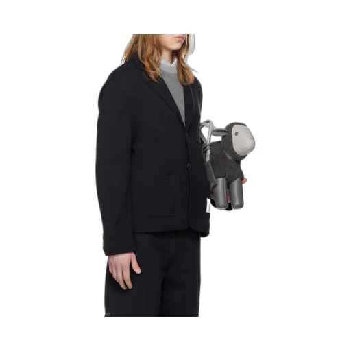 Logo Patch Single-Breasted Blazer