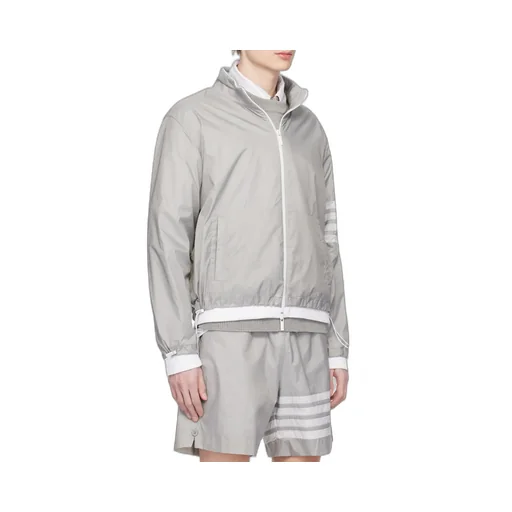 4-Bar Zipped Ripstop Jacket