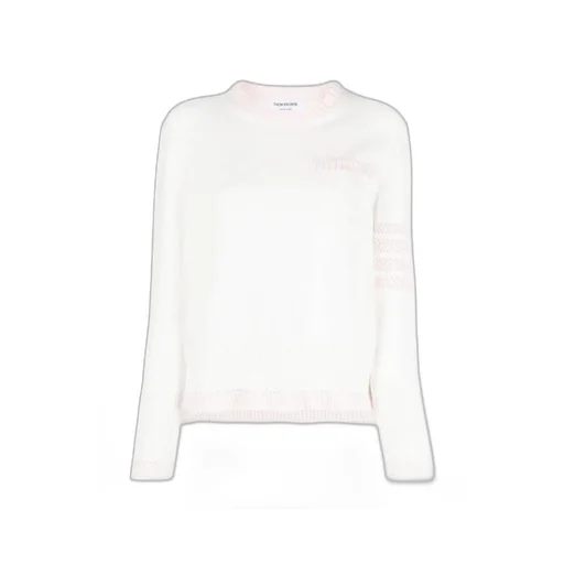 4-Bar Striped Crewneck Knitted Jumper