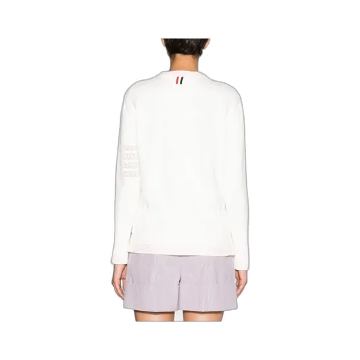 4-Bar Striped Crewneck Knitted Jumper