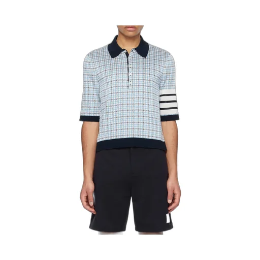 Check Jacquard Polo Shirt