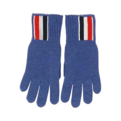 Rwb Intarsia Knitted Striped Gloves