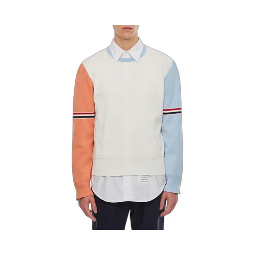 Color-Block Crewneck Sweater
