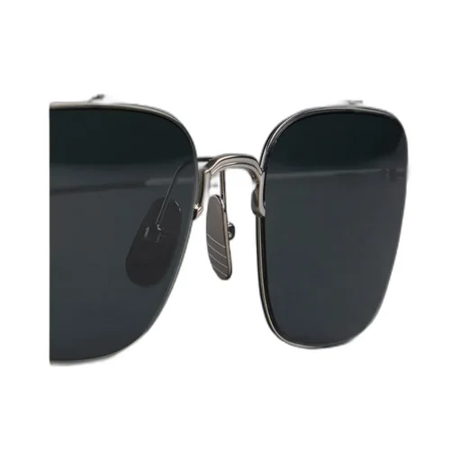 Raised-Bridge Square-Frame Sunglasses