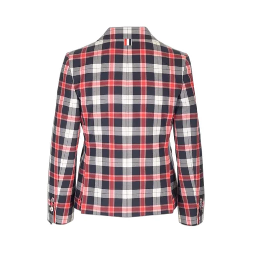 Tartan Buttoned Blazer