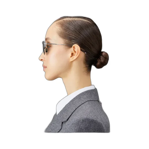 Raised-Bridge Square-Frame Sunglasses