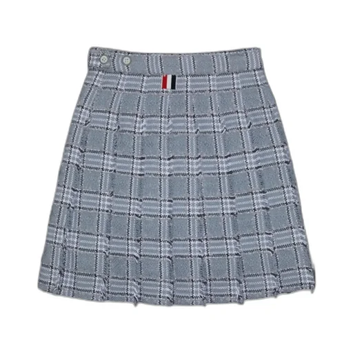 Pleated Tweed Skirt