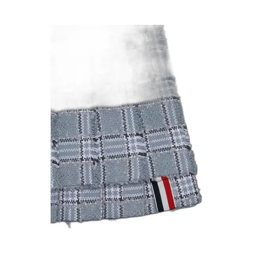 Pleated Tweed Skirt
