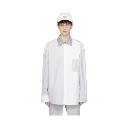 Logo Patch Panelled Shirt