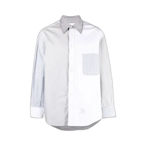 Logo Patch Panelled Shirt