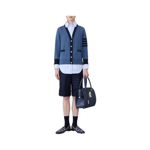 Milano Oxford Layered Shirt Cardigan