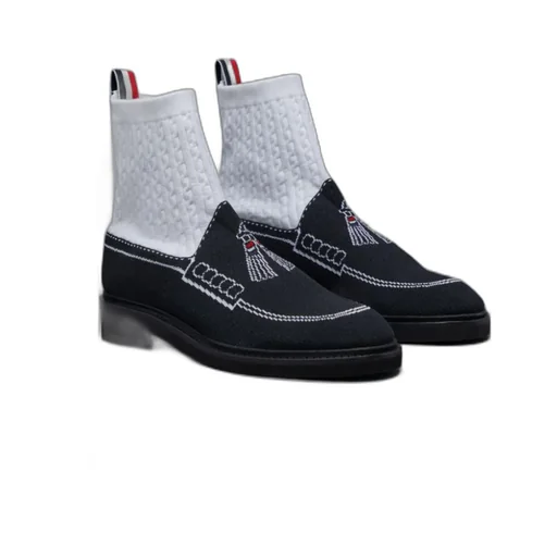 Tassel Loafer Sock Boots