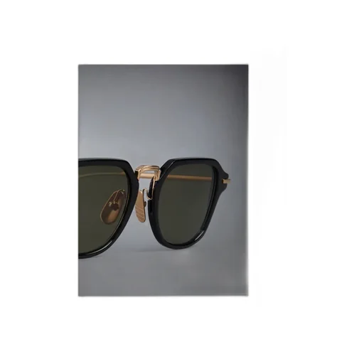 Geometric-Frame Tinted Sunglasses