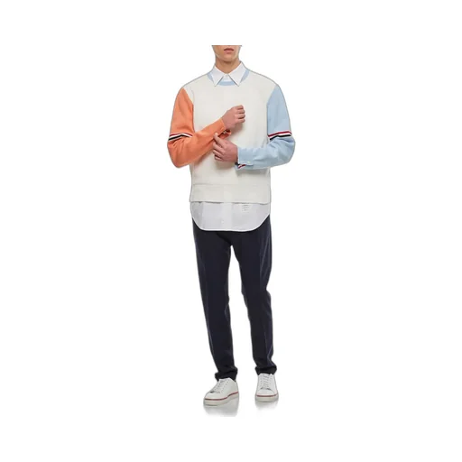 Color-Block Crewneck Sweater